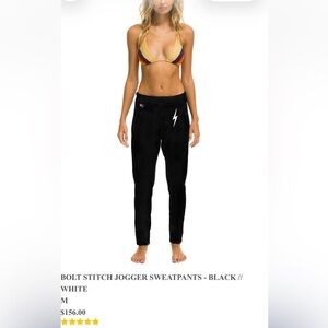 Aviator Nation Bolt Stitch Jogger Sweatpants size M